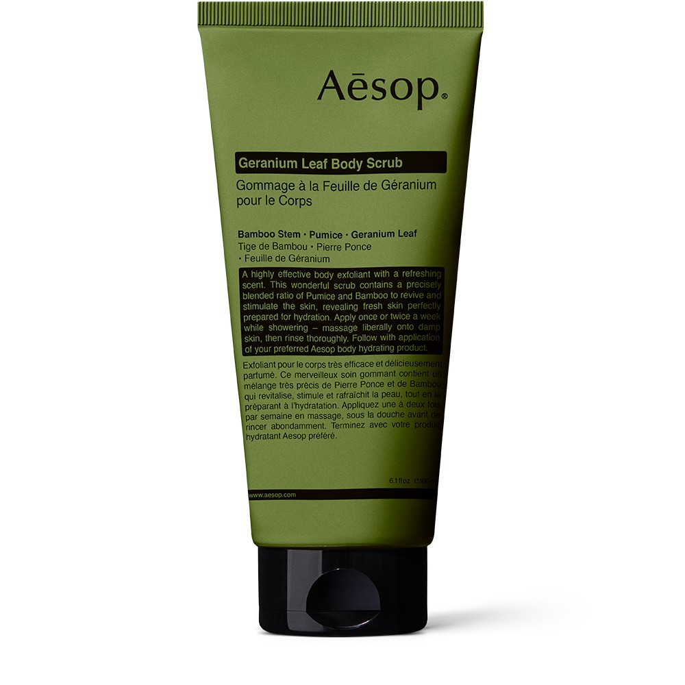 Aesop Geranium Leaf Body Scrub 180ml 100 Authentic Shopee Singapore