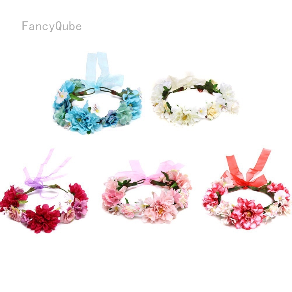 Woman Girls Hair Accessories Bridal Wedding Flower Crown Headband