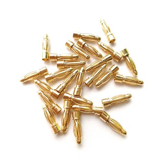 20pcs/lot 2.0mm 3.0mm 3.5mm 4.0mm 5.5mm 6.0mm 8.0MM Gold Bullet Banana Connector plug for ESC Lipo RC battery Plugs (10 pair)