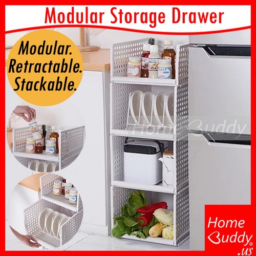 Modular Storage Drawer Version2 Screwlock Modular Retractable