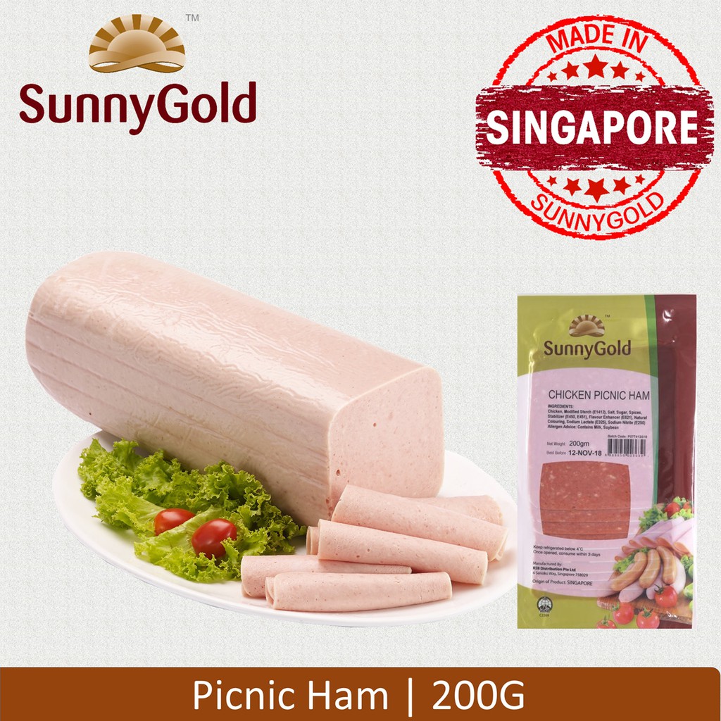 SunnyGold Chicken Picnic Ham l 200g Shopee Singapore