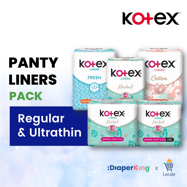 Kotex Panty Liners Fresh Breathable / Cotton / Herbal (Scented or Unscented) Shopee Singapore