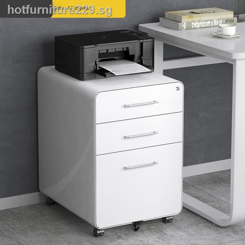 small desk with printer storage