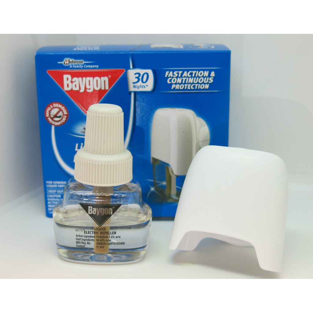 Baygon Liquid Electric 30 Nights Anti Dengue Liquid Vaporizer Mosquito  Repellent | Shopee Singapore