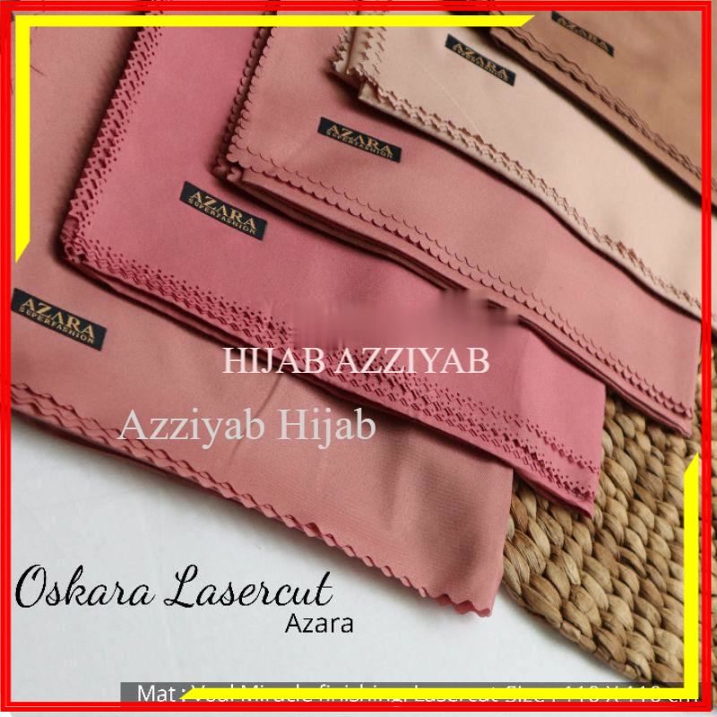 KATUN Hijab Square Arisha Masahi Lasercut Azara Polos Hijab Antem