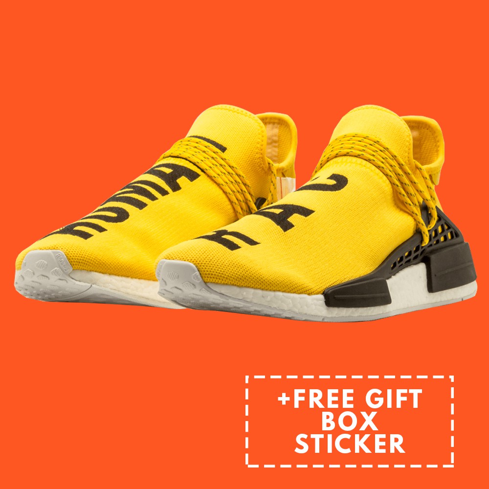 human race yellow shoes