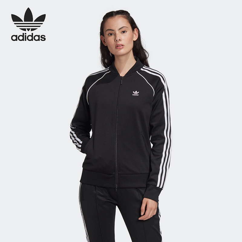 black and white adidas jacket womens