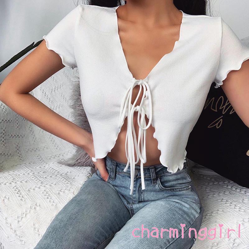 white tie top