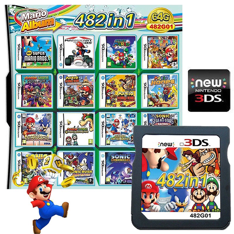 nintendo ds 482 in 1 game list
