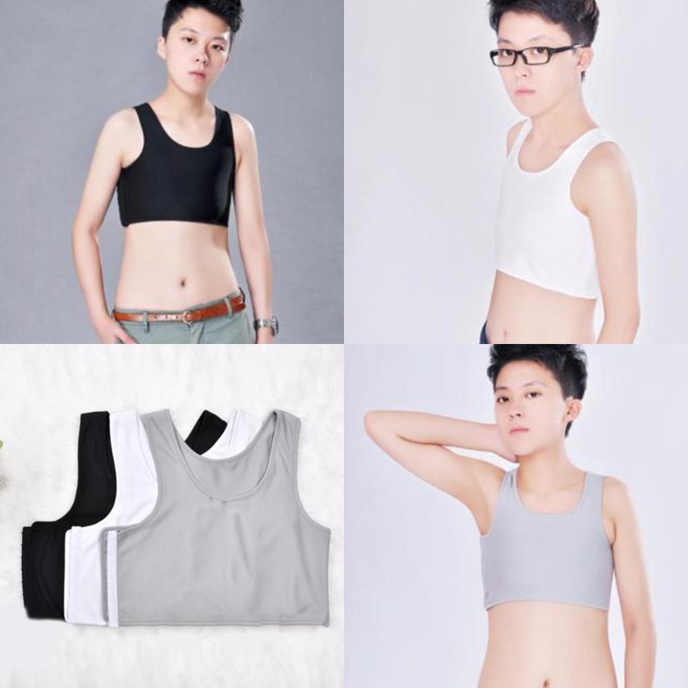 Image of New Casual Short Chest Breast Vest Buckle Binder Trans Lesbian Tomboy Cosplay