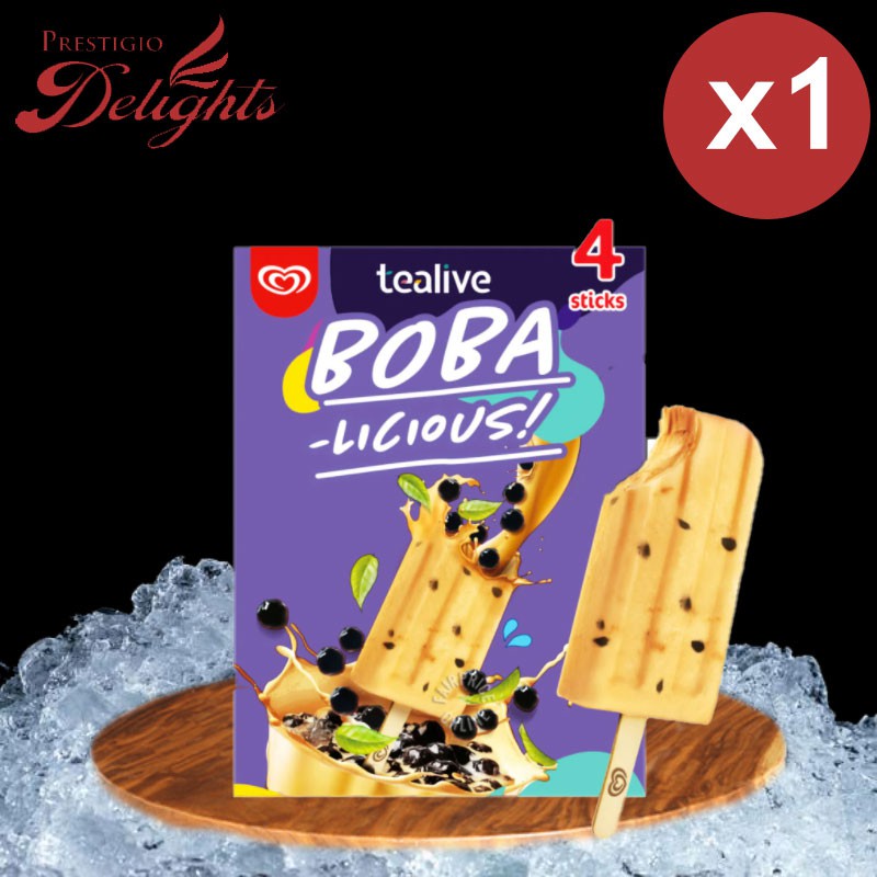 Wall S Asian Delights Tealive Bobalicious Ice Cream Stick Multipack Of 4x65ml By Prestigio Delights Shopee Singapore