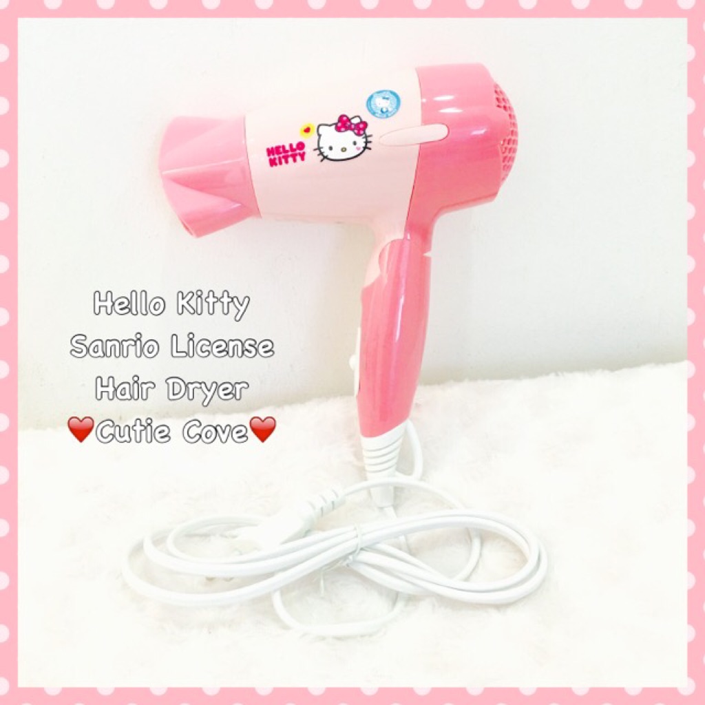Hello Kitty Sanrio License Hair Dryer Shopee Singapore