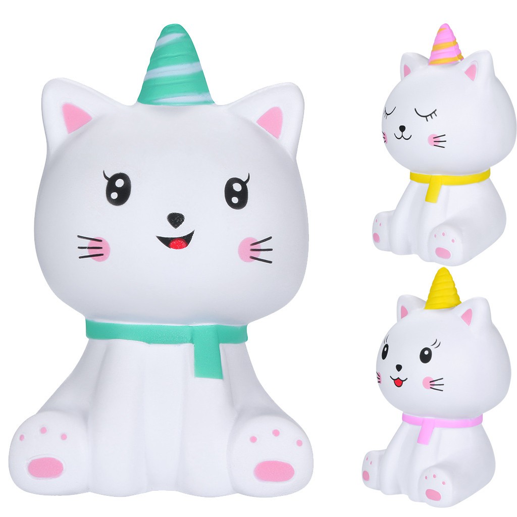 Squishies Kawaii Cartoon Kitty Spuer Slow Rising Cream Scented Stress Relief Toy Shopee Singapore