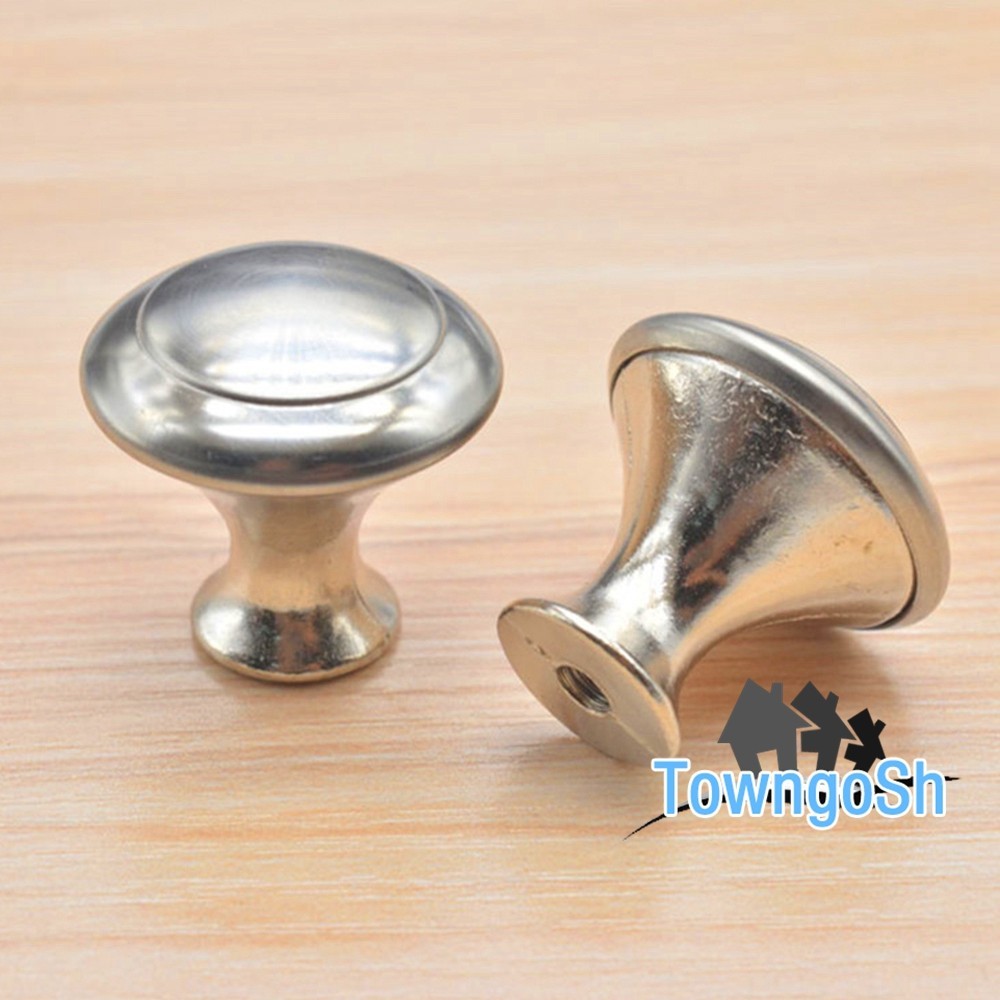 Towngosh Satin Chrome Drawer Wardrobe Kitchen Cupboard Door Knobs