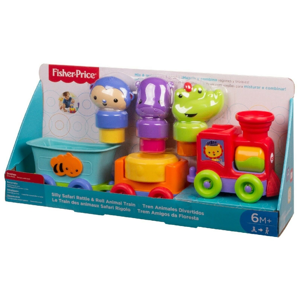 fisher price train with blocks