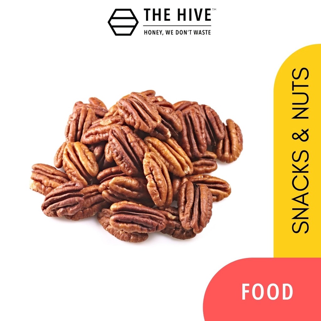 Shop Malaysia The Hive Natural Pecan In Resealable Bag Healthy Snack Gluten Free Vegan Fat Free Non Gmo Shopee Singapore