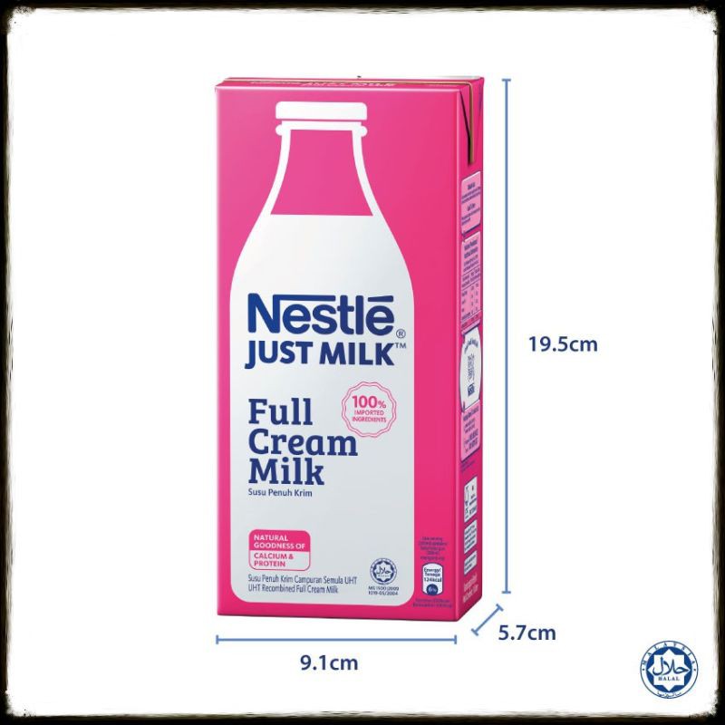Nestle Just Milk Full Cream 1000ml Shopee Singapore