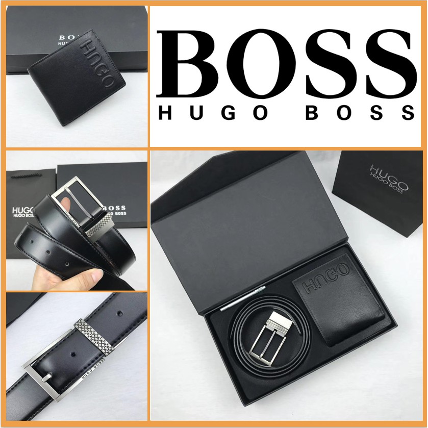 hugo boss wallet and belt set