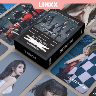 LINXX 55 Pcs LE SSERAFIM Album Lomo Card Kpop Photocards  Postcards IM FEARLESS Series
