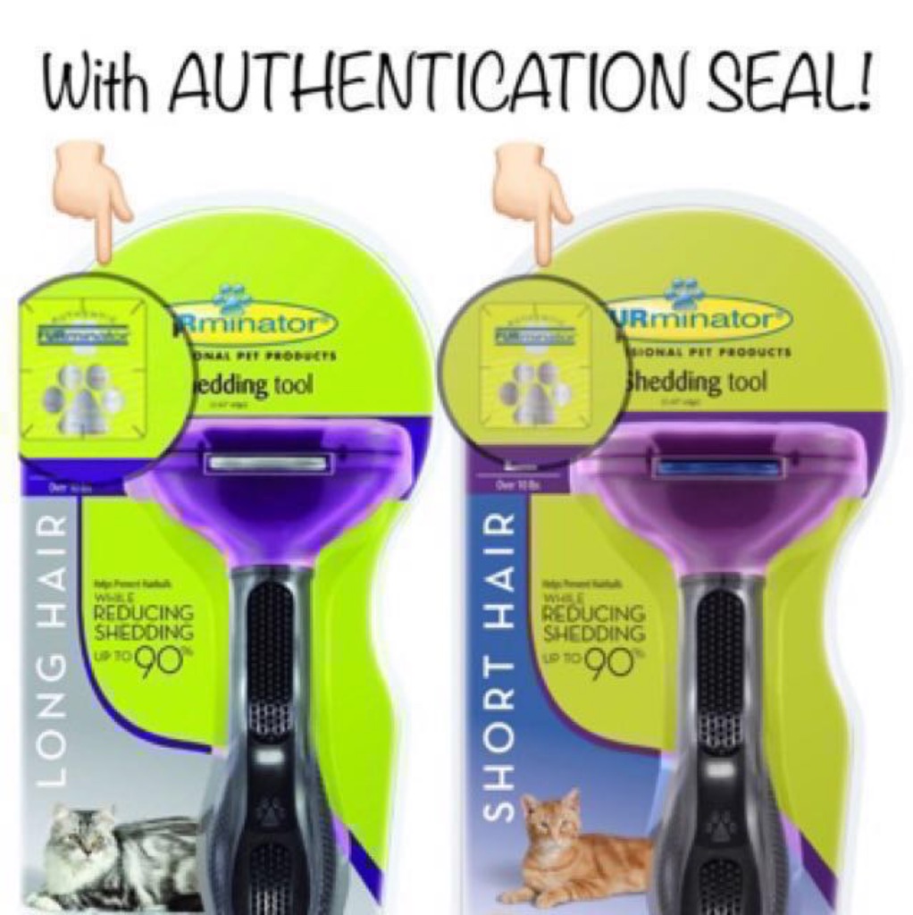 Authentic Furminator Long Hair Or Short Hair Deshedding Tool For