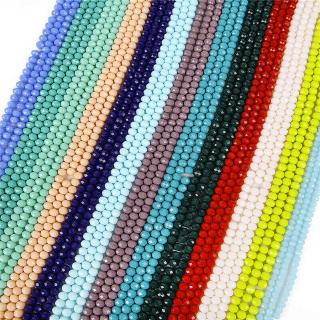 68Pcs 145Pcs Wholesale 2/3/4/6/8mm Rondelle Faceted Crystal Glass Loose Spacer Beads Jewelry DIY making #2