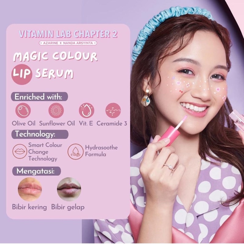 magic colour lip serum azarine