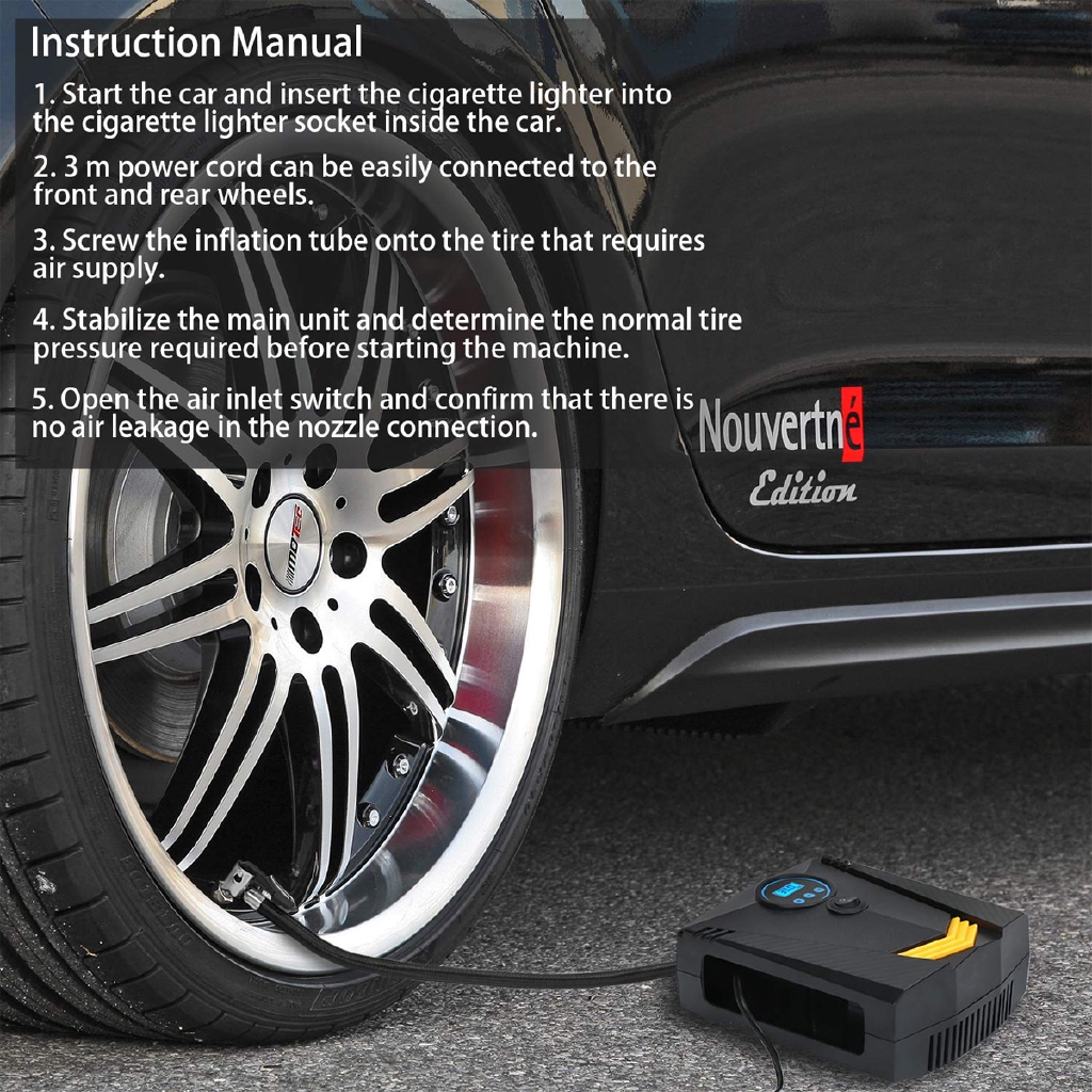 battery operated car tyre inflator