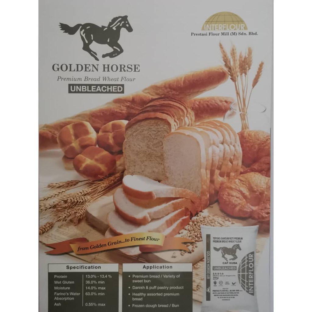 Golden Horse High Protein Flour Unbleached Shopee Singapore