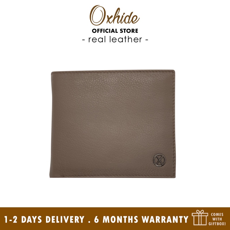 Mens Wallet In Real Leather Bifold, Full Grain Leather Wallet