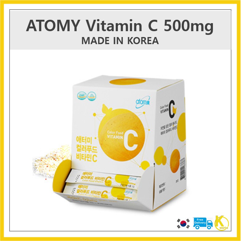 [Atomy] Color Food Vitamin C 2g X 90 Sticks (vitamin C 500mg) Shopee Singapore