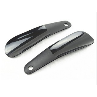 Image of Professional Plastic Shoe Horn Lifter Flexible Sturdy Slip 16cm Shoehorn Black