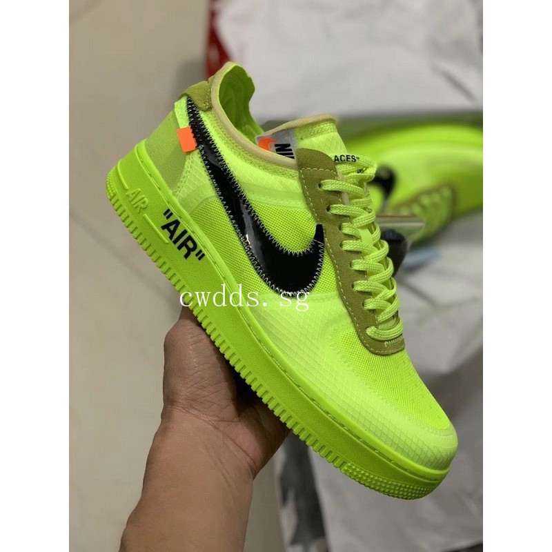 off white x nike air force 1 yellow