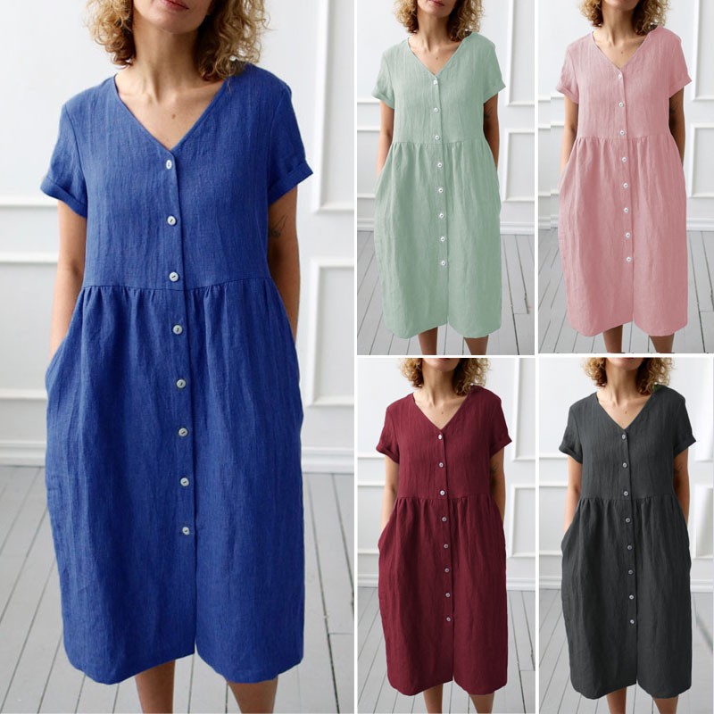 women's midi casual dresses