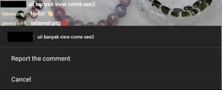 Shopee Live Viewer Comments | Shopee MY Seller Education Hub
