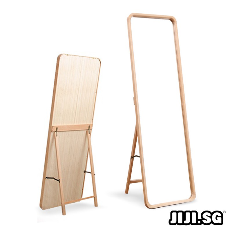 Jiji Sg Beech Wooden Dressing Mirror, Wood Standing Mirror Singapore
