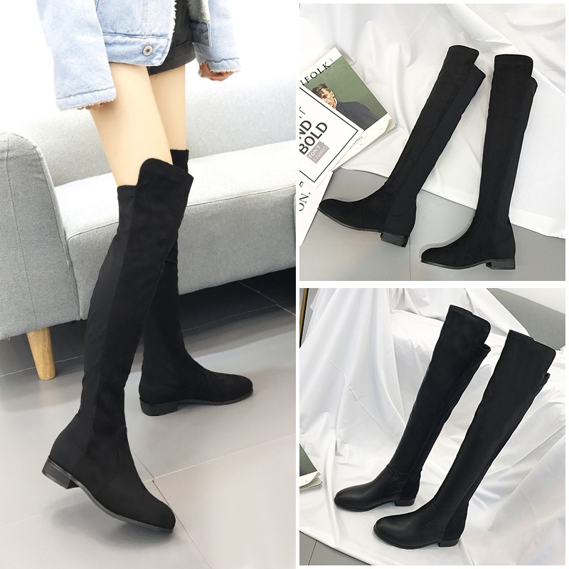 5050 over the knee leather boot