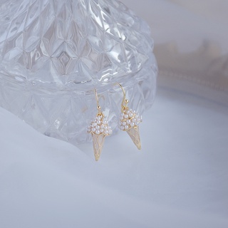 Image of thu nhỏ Korean Delicate Texture Full Pearl Ice cream Earring Cute Creative 14K Real Gold Drop Earring Minimalist Tiny Jewelry #4