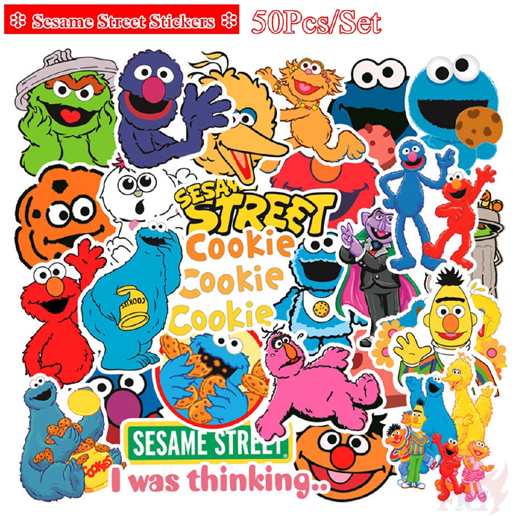 ❉ Sesame Street - Series 02 Cartoon TV Shows Stickers ❉ 50Pcs/Set  Waterproof DIY Decals Doodle Stickers | Shopee Singapore