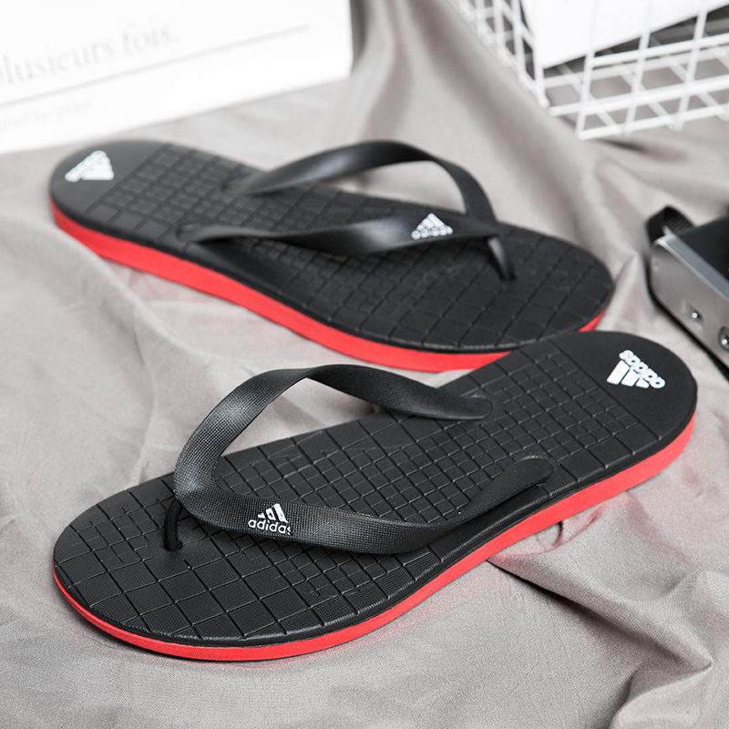 adidas cloud flip flops