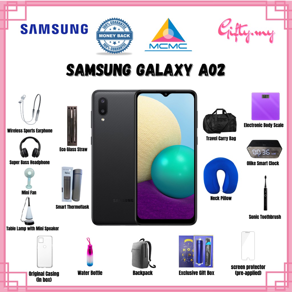 Samsung Galaxy A02 3 32gb Original Samsung Smartphone 1 Year Samsung Malaysia Warranty Shopee Singapore