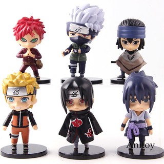 Figures Naruto Uzumaki Gaara Uchiha Itachi Sasuke Hatake Kakashi 6 Pieces Set Shopee Singapore - uzumaki clan uniform shirt roblox