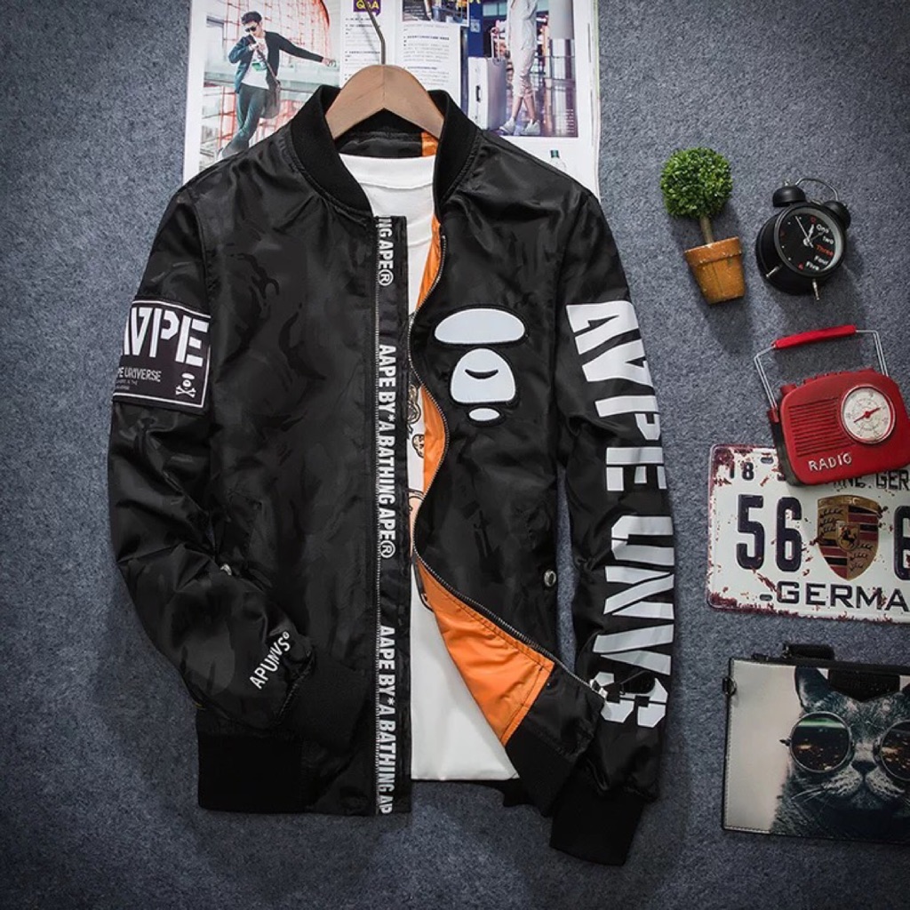 Aape camo bomber jacket  Shopee  Singapore