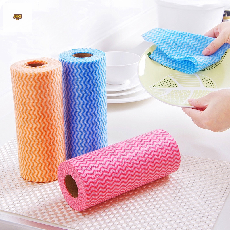 Disposable Cleaning Towels Kitchen Dishes Cloths Non Woven Wipe Washing ...