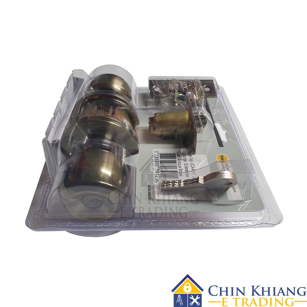 Shop Malaysia Yale Ca4147 Entrance Cylindrical Door Knob Set Us32d Satin Stainless Steel Us11 Antique Copper Us5 Antique Brass Shopee Singapore