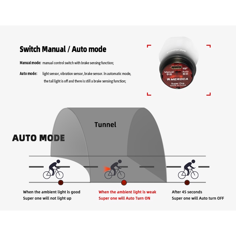 meroca bike light manual