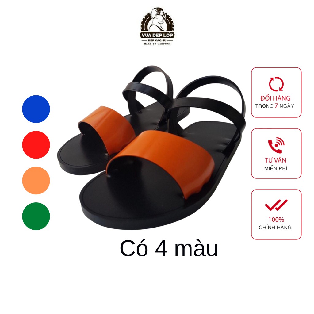 Dép cao su 3 quai thương hiệu VUA DÉP LỐP Phạm Quang Xuân, chính hãng, có bảo hành, ảnh thật, có sẵn