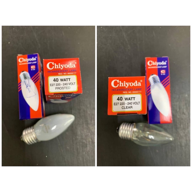 2pcs / 4pcs x CHIYODA E27 ES 220240V CLEAR INCANDESCENT LAMP LIGHT