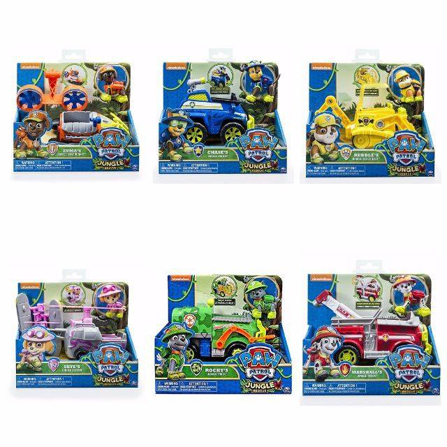 paw patrol jungle rescue tracker's cruiser vehicle