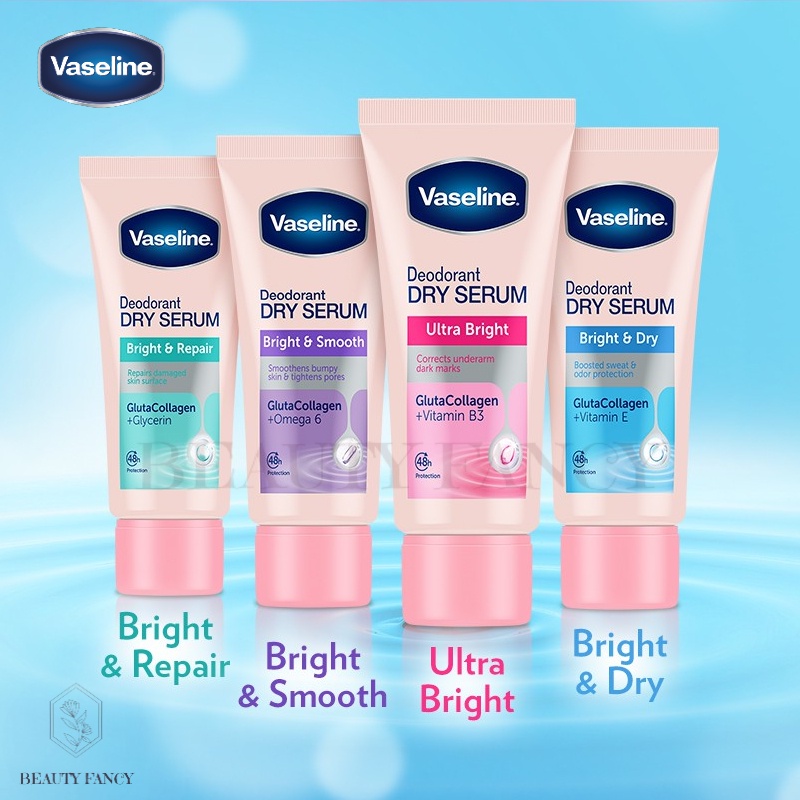 Vaseline Dry Serum Deodorant 50ml (Ultra Bright/ Bright & Smooth ...