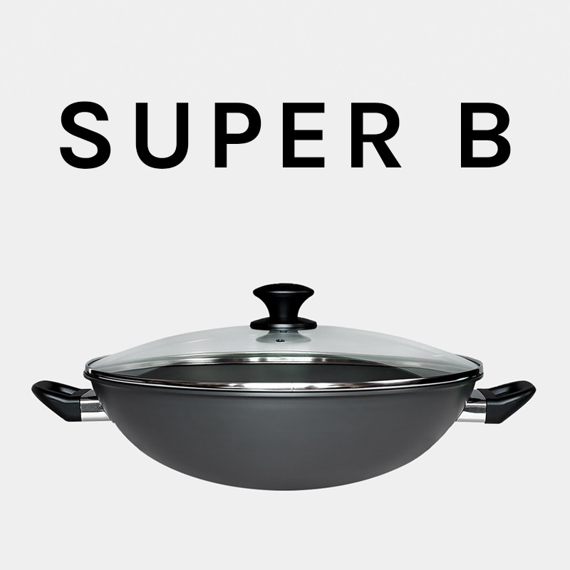 36cm Wok Super B Singapore Hard Anodized Wok Frying Pan Kitchen Shopee Singapore